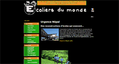 Desktop Screenshot of ecoliersdumonde.fr